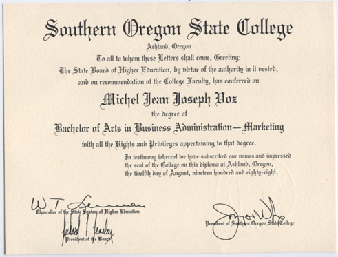SOSC diploma
